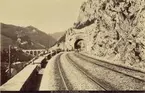 Järnvägen Semmeringbahn, Krauseltunneln, 1886.