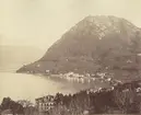 Berget Monte Salvatore vid Luganosjön, norra Italien, 1883.