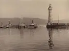 Ur album: Utländska Resan 1900 I. Hamnen i Lindau.