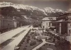 Ur album: Utländska Resan 1900 I. Theresienstrasse i Innsbruch.