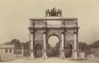 Ur album: Utländska Resan 1890. The Arc de Triomphe du Carrousel vid Louvren, Paris.