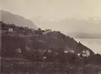 Ur album: Utländska Resan 1890. Vy över Glion, Schweiz