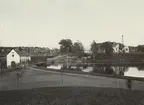 Boxholms Järnverk. Vy över Flemminge Kraftstation och valsverk  omkring 1920.