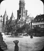 Skioptikonbild med motiv av Kirche St. Kilian i Heilbronn.
Bilden har förvarats i kartong märkt: Resan 1907. Neckar 5. Heilbronn 3. 29. Text på bild: 