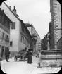 Skioptikonbild med motiv från Rothenburg.
Bilden har förvarats i kartong märkt: Rothenburg V. 1902. Text på bild: 