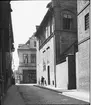 Skioptikonbild med motiv från Lüneburg.
Bilden har förvarats i kartong märkt: Resan 1906. Lüneburg.  Altona