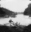 Skioptikonbild med motiv från flod vid Hamburg. Elbe, Alster eller Bille.
Bilden har förvarats i kartong märkt: Resan 1906. Hamburg 9.