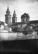 Skioptikonbild med motiv av Basilica de Nuestra Señora de las Angustias, Granada.
Bilden har förvarats i kartong märkt: Resan 1906. Oberwesel V. Text på bild: 