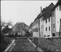 Skioptikonbild med motiv från Meersburg.
Bilden har förvarats i kartong märkt: Resan 1906. Meersburg 4. Schaffhausen 4.