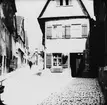 Skioptikonbild med motiv från Rothenburg.
Bilden har förvarats i kartong märkt: Vårresan 1910. Rothenburg. XXVI. Text på bild: 