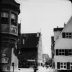 Skioptikonbild med motiv från Nördlingen.
Bilden har förvarats i kartong märkt: Resan 1911. Nördlingen 10. X.