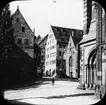 Skioptikonbild med motiv från Nürnberg.
Bilden har förvarats i kartong märkt: Vårresan 1910. Nürnberg 9. XIV.