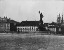 Skioptikonbild med motiv av Die Residenz, Würtzburg.
Bilden har förvarats i kartong märkt: Würtzburg 1901. 1. Text på bild: 