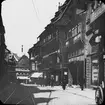 Skioptikonbild med motiv från Hildesheim.
Bilden har förvarats i kartong märkt: Vårresan 1909. Hildesheim 9. VI. Text på bild: 