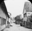 Skioptikonbild med motiv från Nörlingen.
Bilden har förvarats i kartong märkt: Resan 1911. Nördlingen 10. XI.