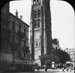 Skioptikonbild med motiv av Cathedrale Saint-Andre i Bordeaux.
Bilden har förvarats i kartong märkt: Höstresan 1907. Helsingborg 3. Göteborg 1. Köpenhamn 2. N:3. Text på bild: 