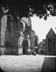 Skioptikonbild med motiv av kyrka i Wimpfen.
Bilden har förvarats i kartong märkt: Resan 1907. Wimpfen 9. 01. Text på bild: 