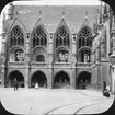 Skioptikonbild med motiv av St. Aegidien kirche, Braunschweig.
Bilden har förvarats i kartong märkt: Vårresan 1909. Braunschweig. 8. IV. Text på bild: 