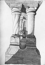 Skioptikonbild med tryckt okänt motiv.
Bilden har förvarats 