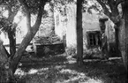 Ljusbild, fotografi från Nordiska arkitekturmötet på Gotland 1920. Kattlunds i Grötlingbo.