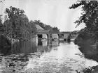 Kinda kanal. Bro över Stångån i Bjärka-Säby,1898. Bild från tidskriften Hemmets bildmaterial.