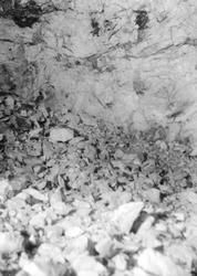 Foto från Södra pallen på 110 m. djup vid Ytterby fältspatsg