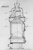 Skioptikonbild. Ritning av kamin för eldning av torv.