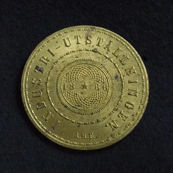 Inträdespollett till Skandinaviska industriutställningen 1866