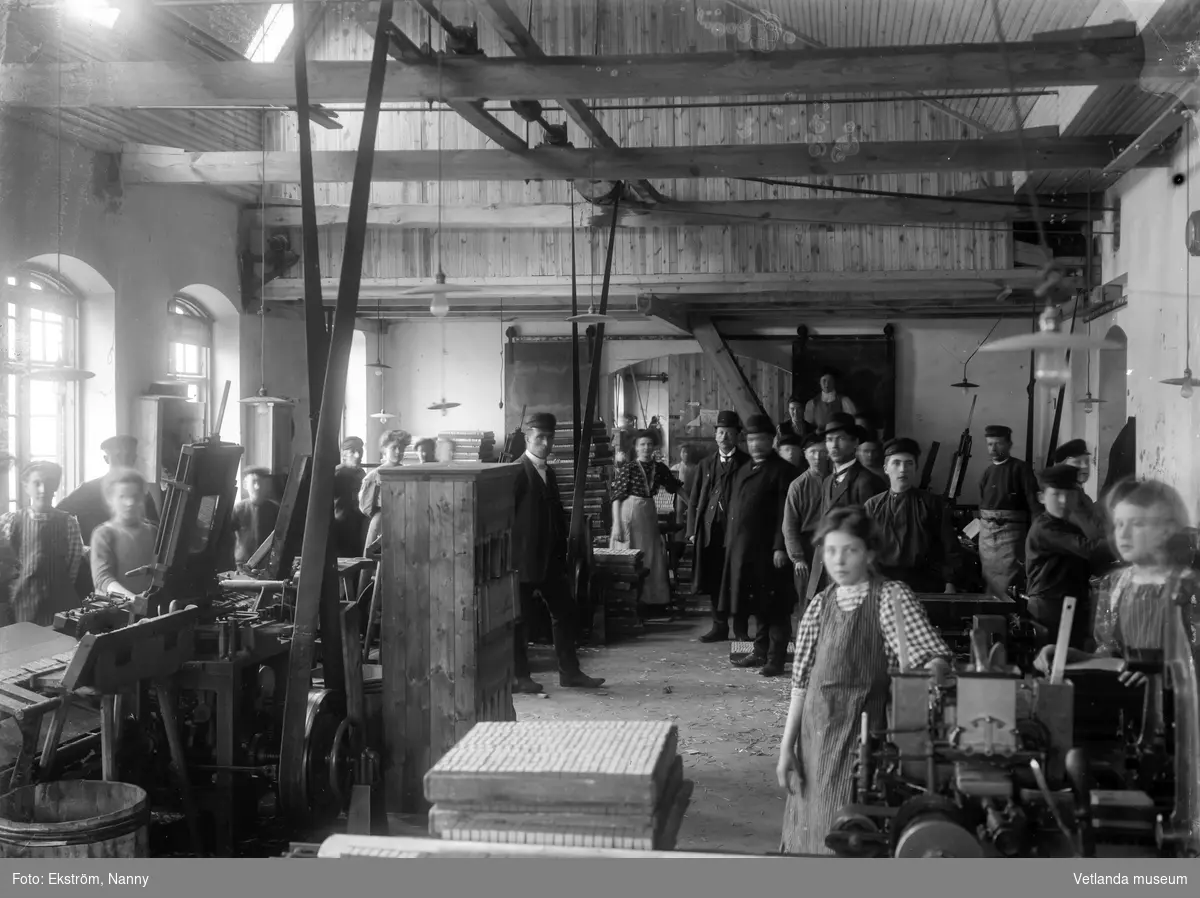 Hvetlanda tändsticksfabrik, år 1910