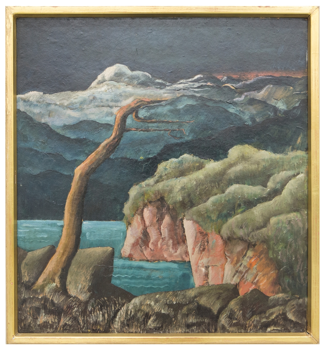 En vestlandsk fjord [Oljemaleri]
