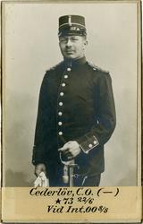 Porträtt av Carl Oscar Cederlöf, extra intendent vid Intende