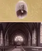 S:t Nicolai kyrka, interiör mot altaret, porträtt av kyrkoherde Peter Lundberg (1825-1900). Född 1825 21/12 i Kristianstad. 