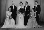 Till vänster Kaj Nilsson med fru, till höger herr och fru Vennström.