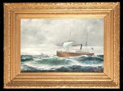 Skonertriggat last- och passagerarångfartyg