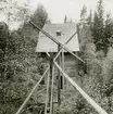 Hjulhuset vid Östanbergs järngruvor. Huset blåste kull 1930.