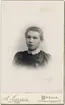 Kabinettsfotografi - Hildegard Jonsson, Uppsala 1898