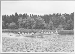 Roddtävling 1953, tiohuggarrodd styrman Oskar Linde