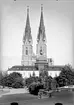 Gustavianum och Uppsala domkyrka från Universitetshuset