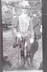 Livregementets husarer. Husarlägret på Sanna hed. Ryttmästare Montgomery-Cederhielm vid avtäckning av minnesstenen 1920.