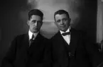 Julius Johnsson och en ung man,Sven Johnsson, Johnssons privata bilder.