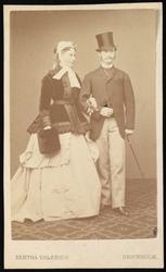 Portrett av kronprinsparet Frederik VIII av Danmark med sin 