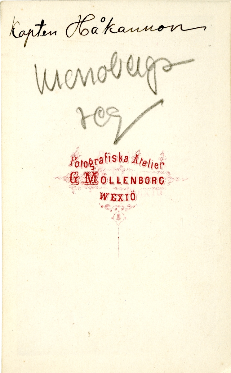 Porträtt av Carl Håkanson, kapten vid Kronobergs regemente I 11.