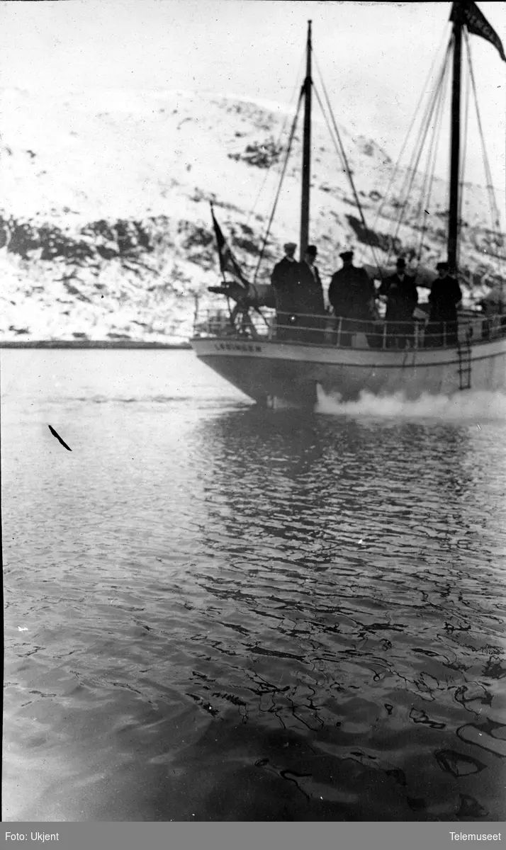 Telegrafdirektør Heftyes reise i Nord- Norge 1911. Ombord i Lødingen 19.mars. 