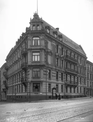 Fasaden på Henrik Ibsens hjem i Arbins gate 1