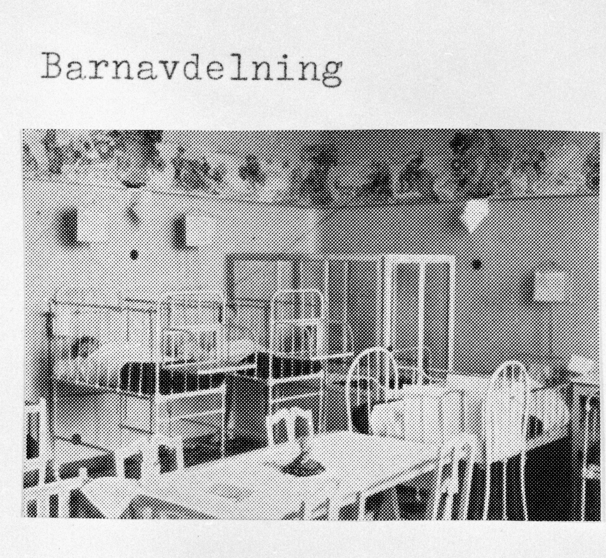 Kv. Läkaren. Länslasarettet. Från ombyggnaden 1946-47. Gammal sjuksal.