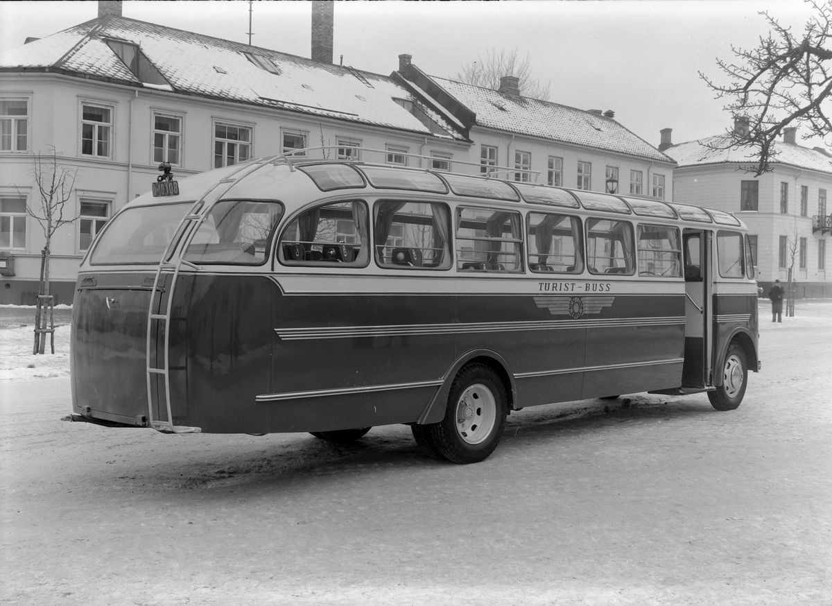 Turistbuss, eksteriør og interiør