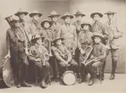 Scoutmusikkår, troligen i Kalmar, i början av 1900-talet.