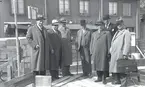 Hotell Witt. Ombyggnaden av Hotell Witt i Kalmar 1939.
Längst till vänster: Stadsfullmäktiges ordförande Gustaf L Johansson.