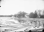 Flottningstimmer vid gamla herrgården i Forsmark, Uppland