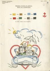 Broderimønster: Folk og dyr